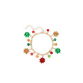 Shangjie OEM Joyas Navidad 2021 Juego de joyas de moda de nueva llegada Juego de joyas de cuentas chapadas en oro Juego de joyas de Navidad para mujeres
